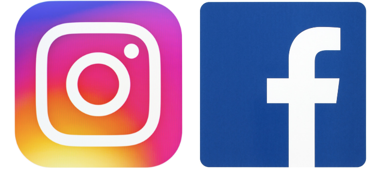 Instagram and Facebook