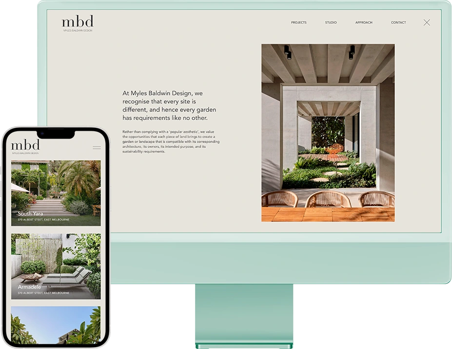 Myles Baldwin Design Website